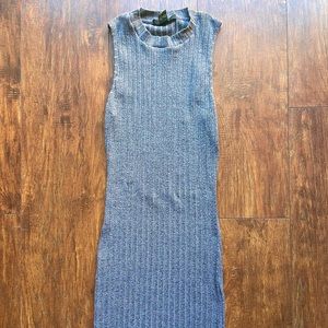 Bodycon grey midi dress
